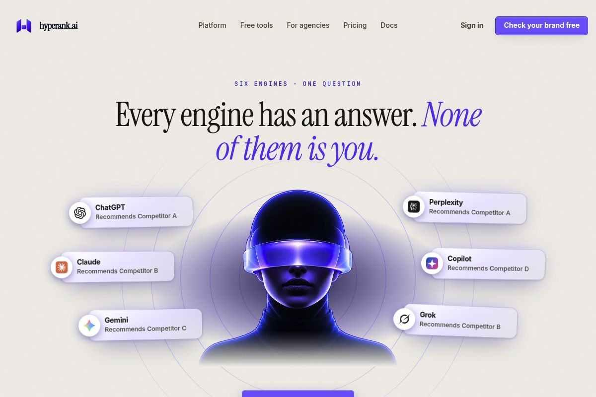 1. hyperank: Best for Daily AI Brand Perception Tracking