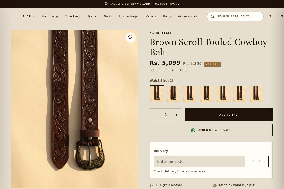 4. Wallet and Belt Pair: Best Smaller Set for Him