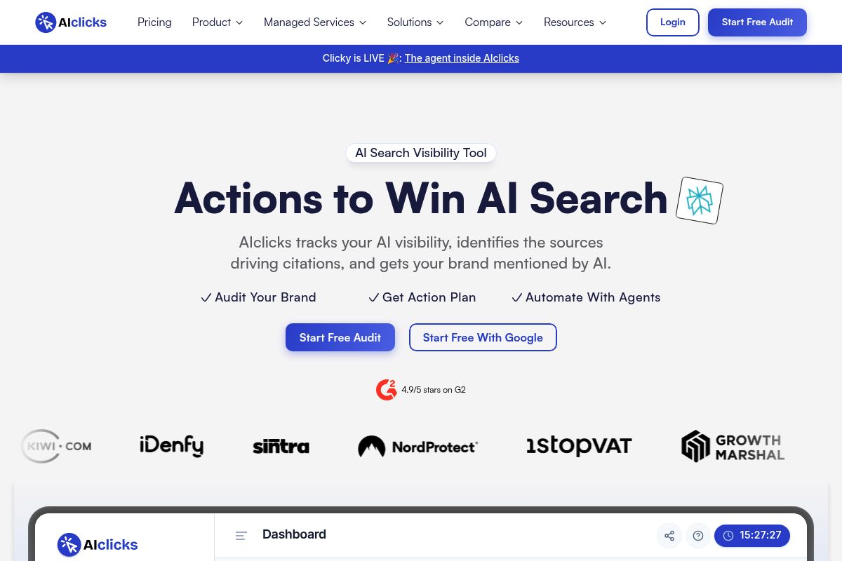 6. AIclicks: Best for Citation Attribution and Prompt-Level Tracking