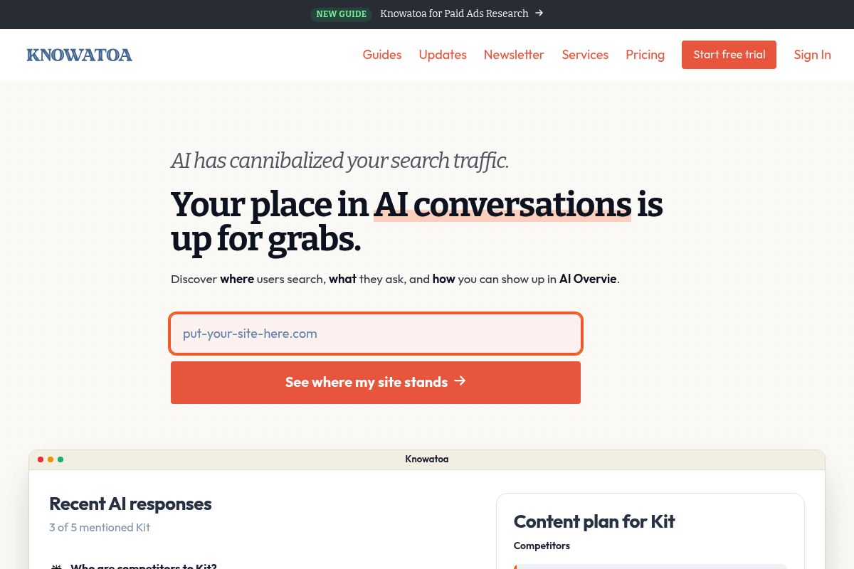 6. Knowatoa: Best for Sentiment and Brand-Perception Depth