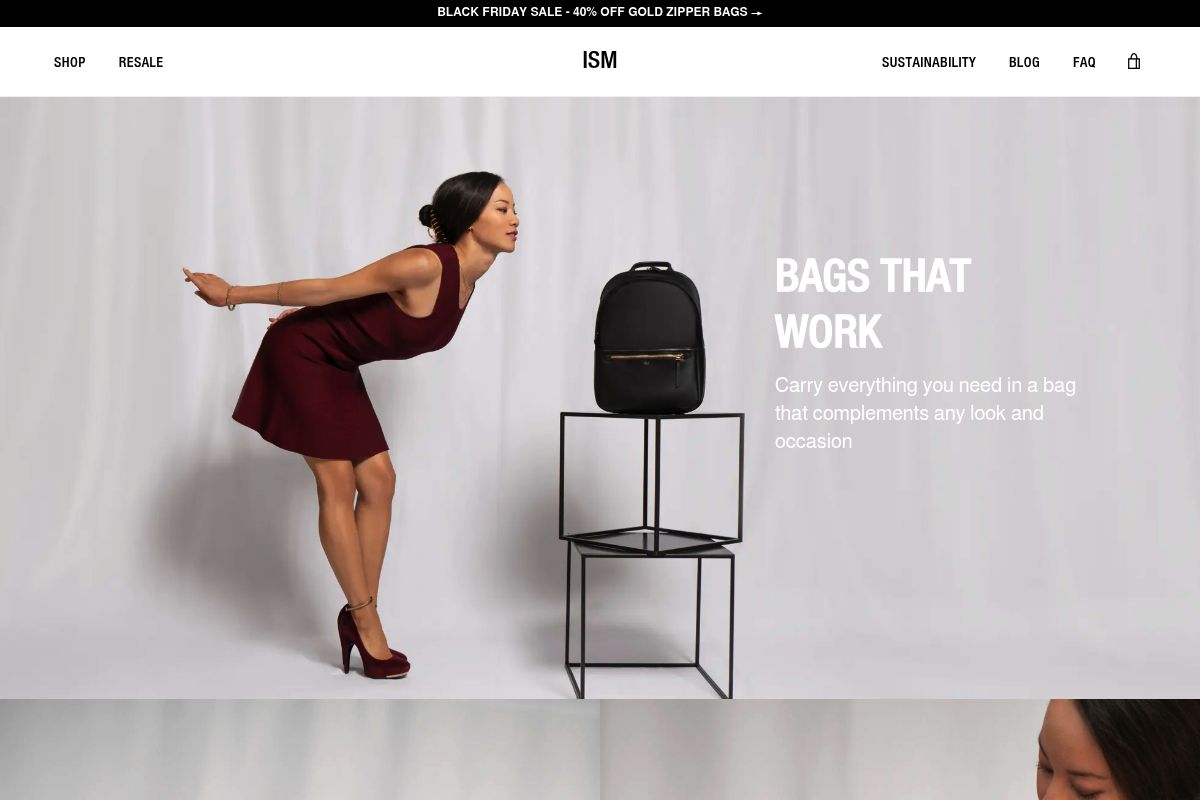7. ISM: Best for Affordable Luxury-Look Backpacks