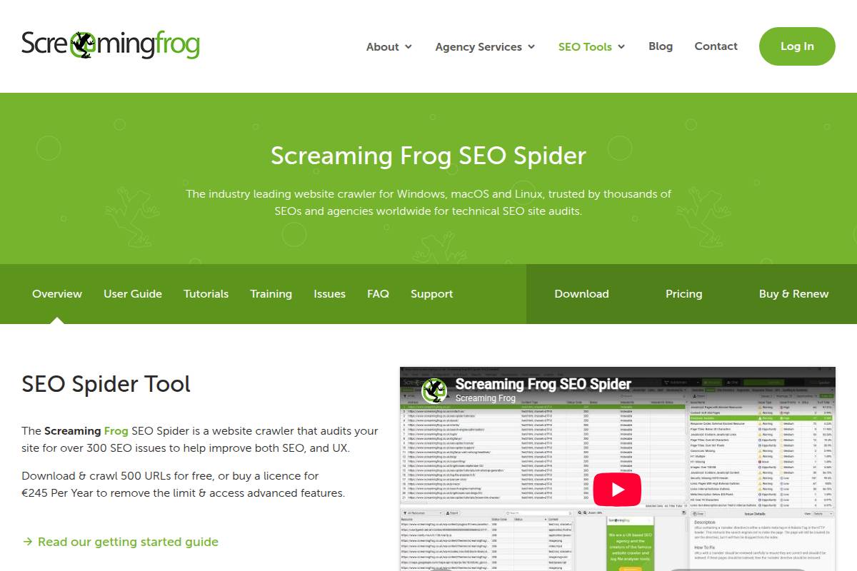 7. Screaming Frog SEO Spider: Best for Technical Crawls With AI Prompts