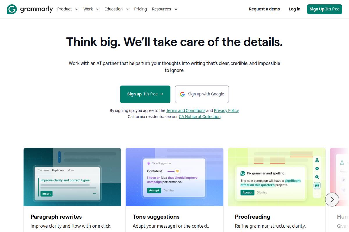 8. Grammarly: Best for Editing and Polishing Any Draft
