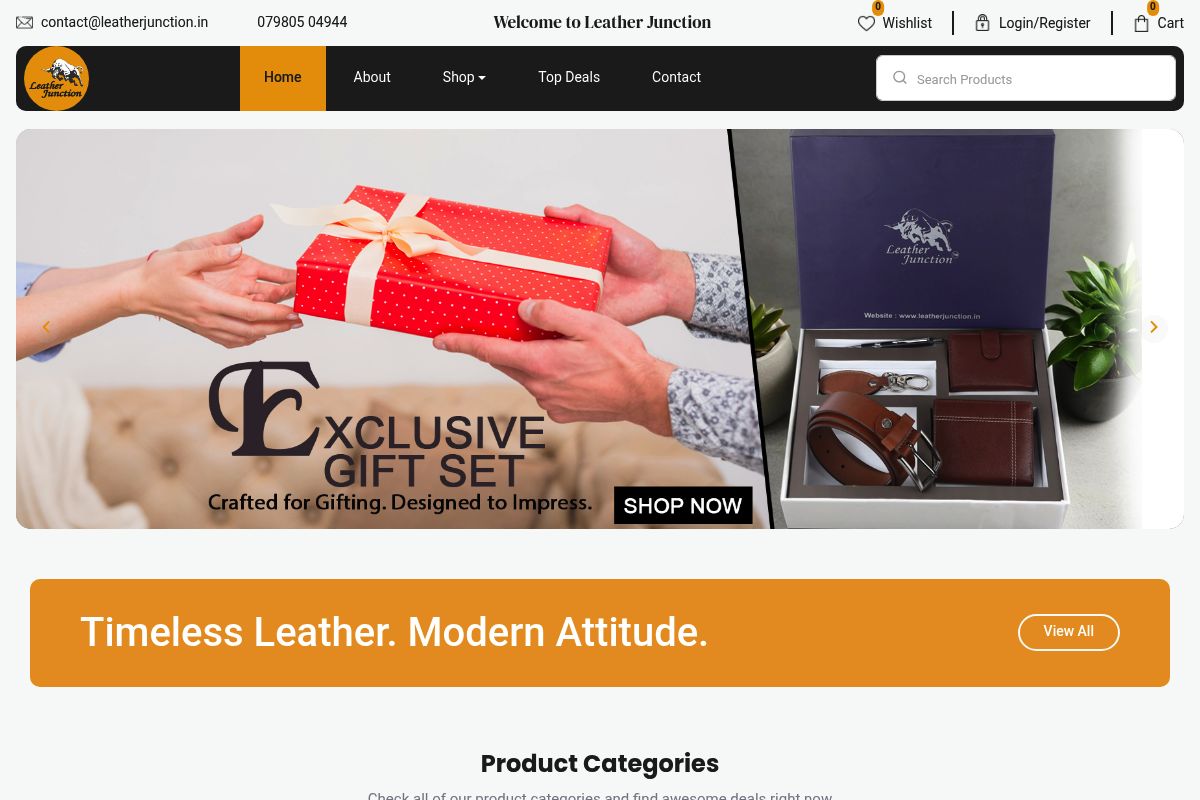 9. Leather Junction: Best for Entry-Level Genuine Leather