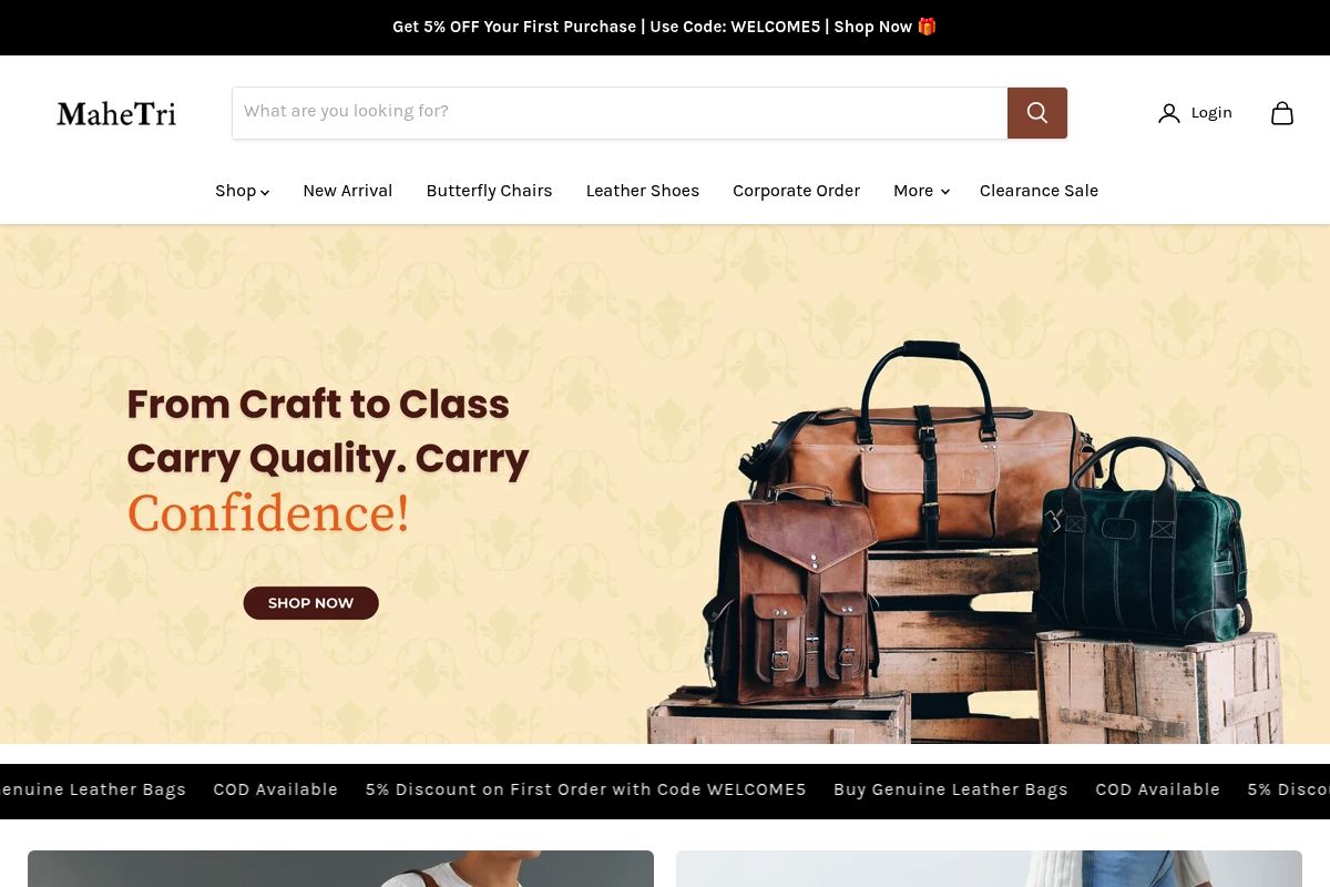 9. MaheTri: Best for Jodhpur Artisan Buffalo Leather